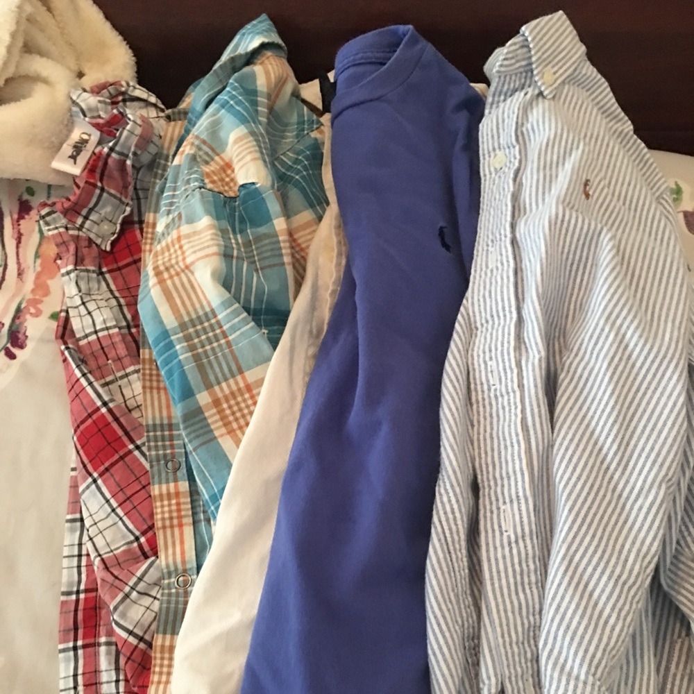 5 shirts size 7 boys